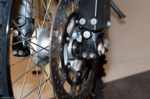 SMC bushing mounted on the ktm 690 enduro  wheel